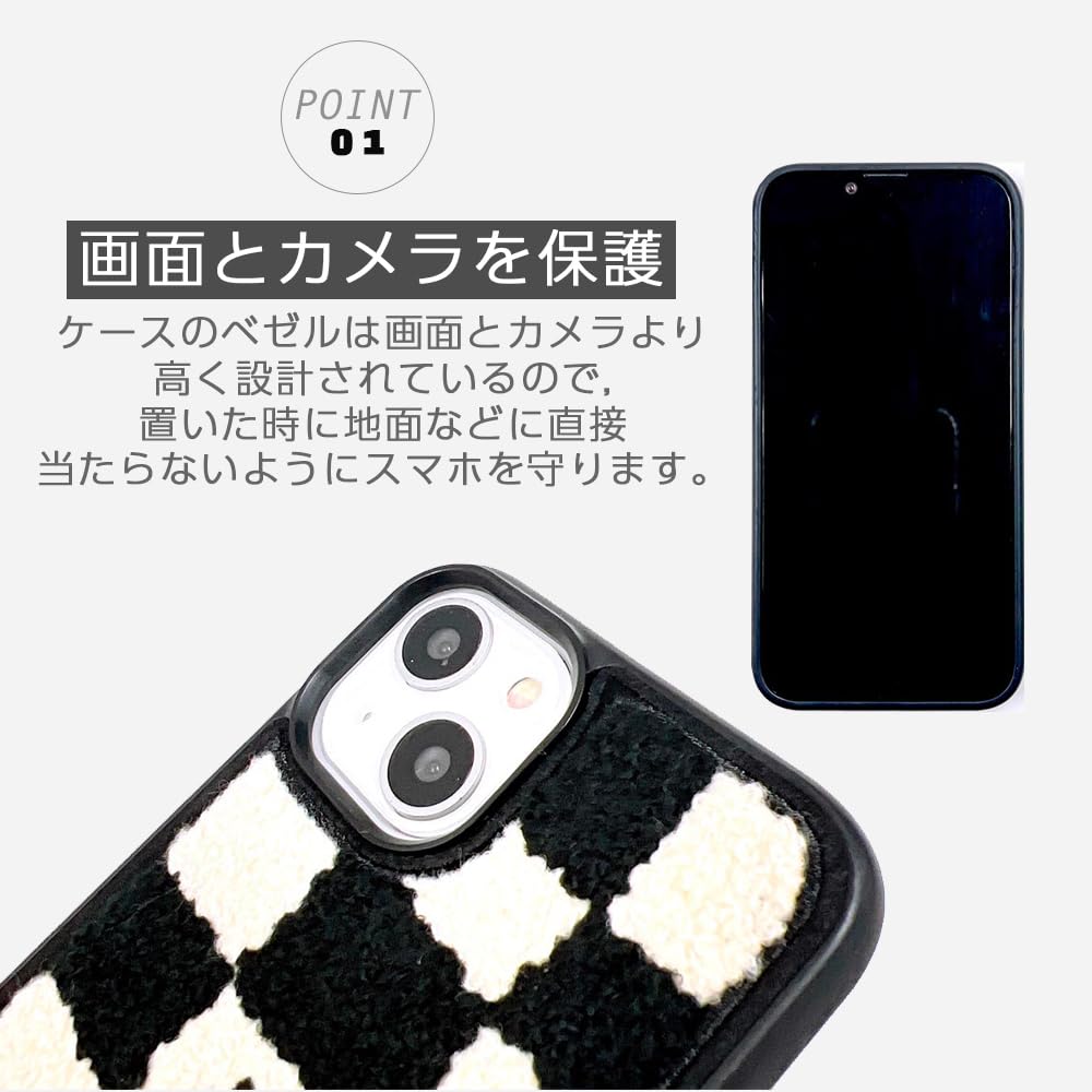Amazon.co.jp: ONLYOU iphone 16 用 ケース 韓国 TPU もこもこ 秋冬