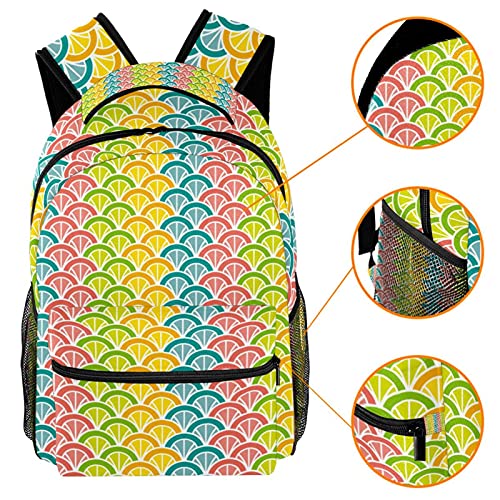 Sac à dos durable motif queue de paon structure ultra légère mixte - 3