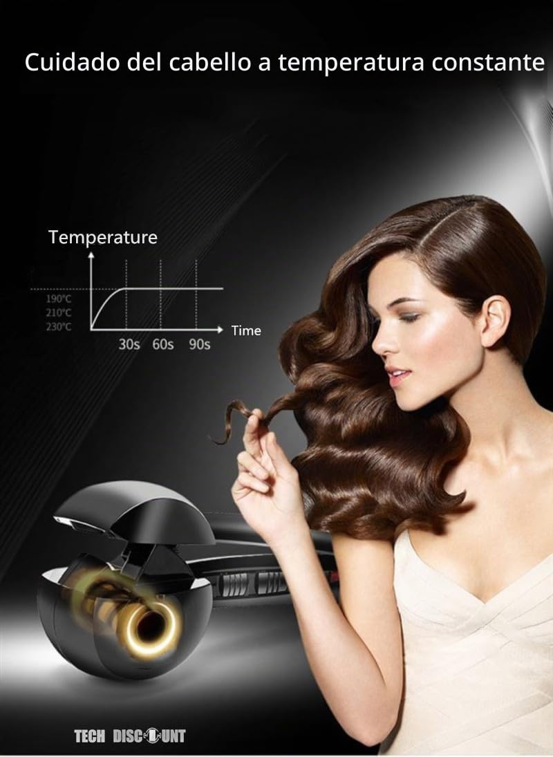 Totalmente automática rulos de turmalina de cerámica prevenir el daño al cabello caracol curl vapor herramienta de peinado