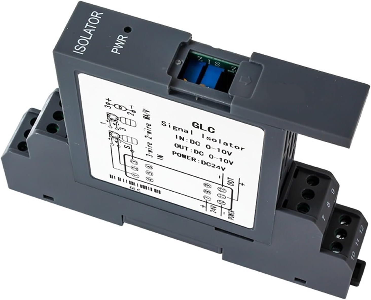 1 in 1 Out 4-20mA 0-20mA 0-10mA Signal Isolator 0-10V to 4-20mA 0-75mV Signal Converter Isolator 0-5V 1-5V DC24V Signal Isolator(2 Input 2,0-20MA_DC24V_4-20MA)
