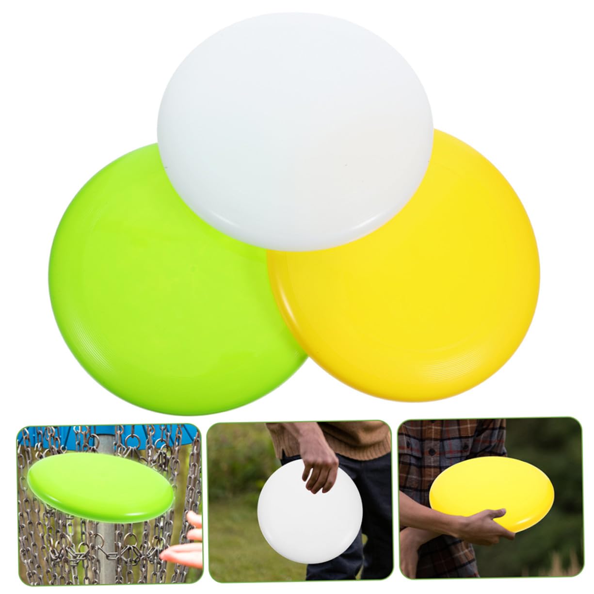 SUPVOX 6pezzi Disc Golf per Principianti Dischi Inclusi Materiale PE Resistente Attrezzatura Leggera per Giocatori di Tutti