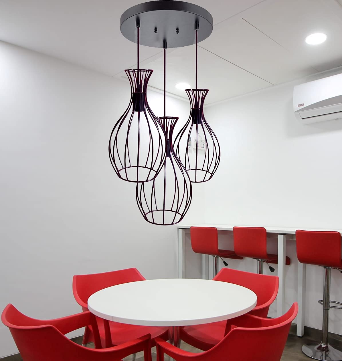 BrightLyts 40W Square Ceiling Lamp (Black)