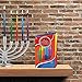 Zion Judaica Colorful Hanukkah Candles Set of 45 0.38