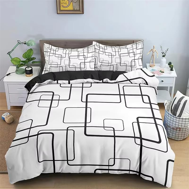 Housse de couette abstraite pour chambre d'ados garçons et filles
