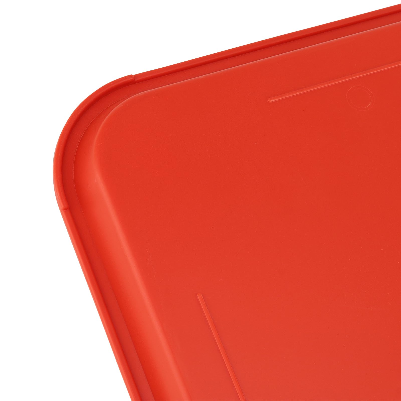 ZOENHOU Confezione da 10 vassoi rettangolari in plastica per fast food, 41,5 x 30,5 cm, vassoi da portata in plastica per servire cibo, arancione