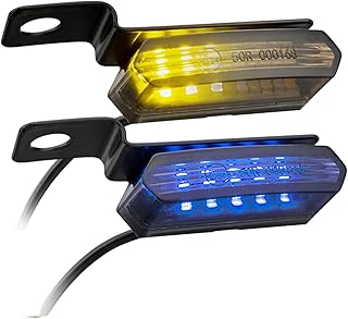 direção universais para motocicletas,parada DRL à prova d'água Blinker - Pisca-piscas tamanho pequeno, luzes diurnas, indicadores direção para motocicleta Hmltd