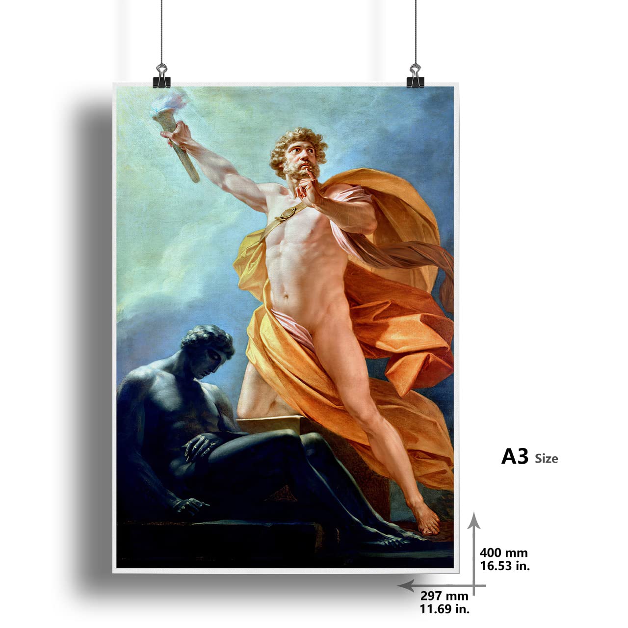 Greek Mythology Hero Portrait Poster Heroic Age Print Wall Art
