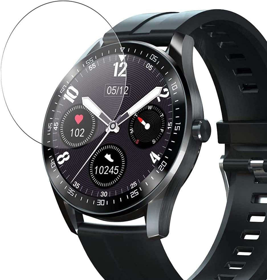 Vaxson 3-Pack Tempered Glass Screen Protector, compatible with ZOLUIKIS Z5 1.3" Smart Watch Smartwatch, 9H Protective Guard Film Protectors New Version