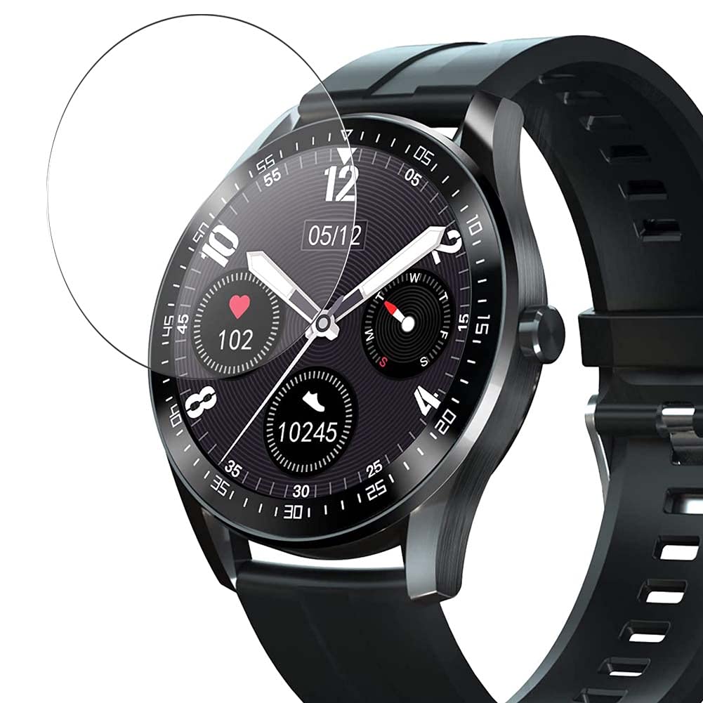 Vaxson 3-Pack Tempered Glass Screen Protector, compatible with ZOLUIKIS Z5 1.3" Smart Watch Smartwatch, Film Protectors 9H Protective Guard [NOT Case Cover ]