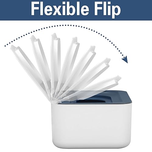 Miniatura 5 de NOVWANG Dispensador de toallitas para bebé con tapas, mantiene las toallitas frescas, contenedor de toallitas recargable con diseño de sellado, caja