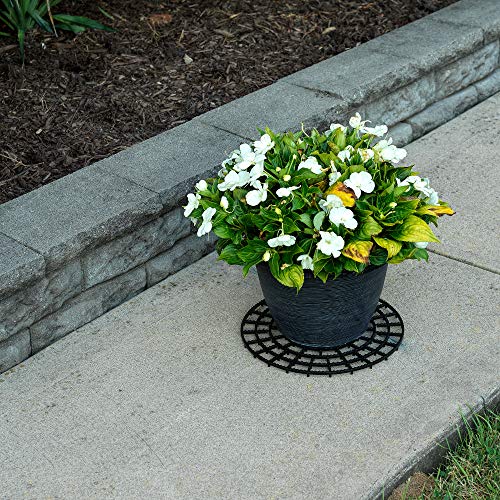 Patio & Deck Floor Protector (Set Of 4) 12 Inches Perfect Plant Trivet To Prevent Rot And Damage On Deck Or Patio Floors Short Potted Plant Stand #TOP7