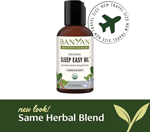 Miniatura 4 de Banyan Botanicals Aceite Sleep Easy  Aceite de masaje de hierbas ayurvédicas orgánicas  Aceite de masaje calmante y relajante con Ashwagandha,