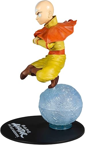 Miniatura 5 de McFarlane Toys Avatar The Last Airbender Aang - Figura de lujo de 12 pulgadas con scooter de aire