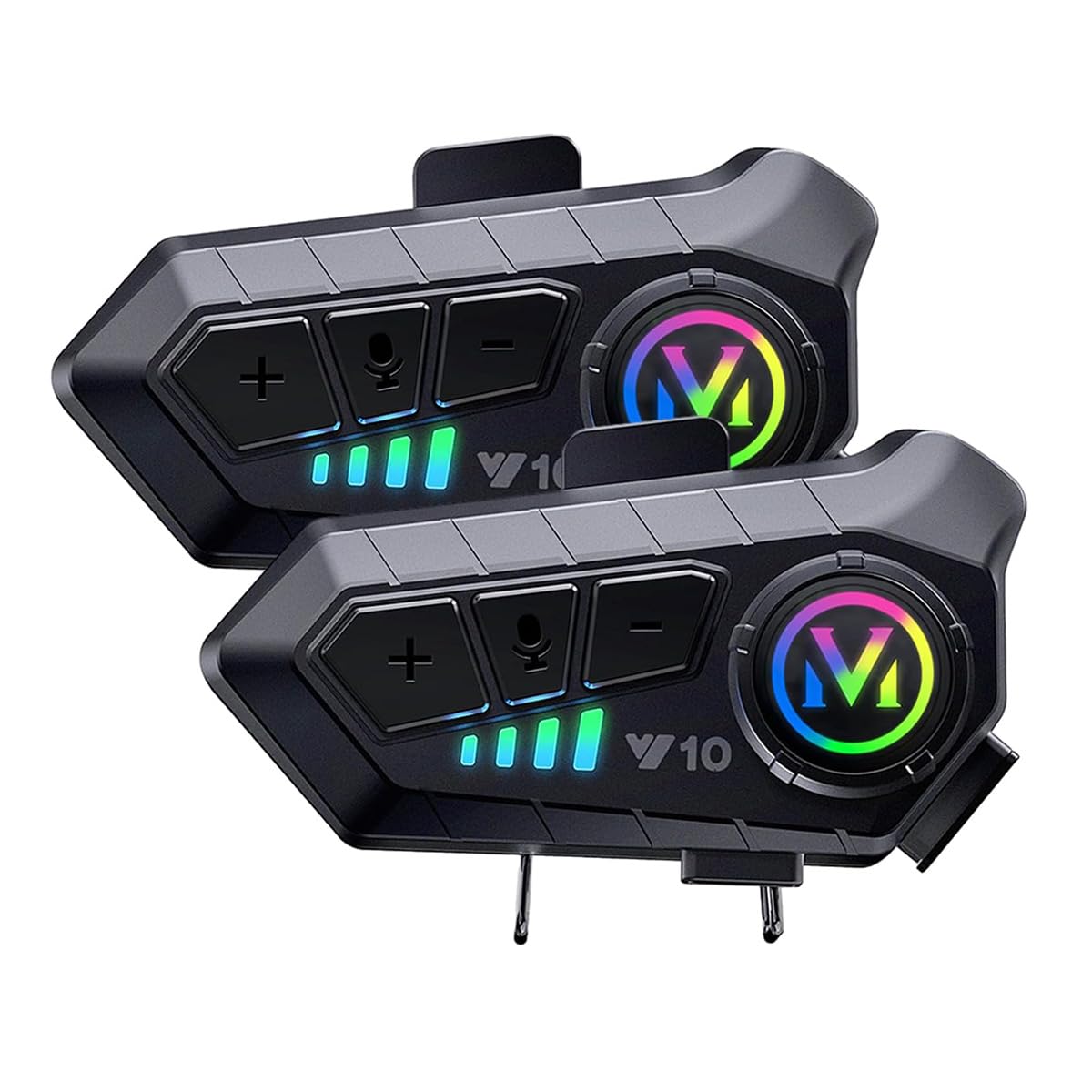 Auricular Intercomunicador para Moto Klack Y10 – Comunicación Bluetooth 5.3, Resistencia IPX6 y Sonido Hi-Fi (2 Unidades)