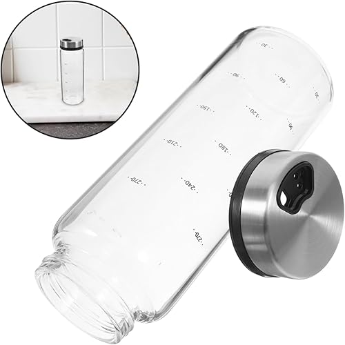 Miniatura 9 de Angoily Botellas rotativas de 11 onzas, contenedor de pimienta, tarros grandes de condimentos con tapas de coctelera, botella de almacenamiento