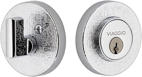 Viaggio 628388 Circolo - Roseta de lino de 2-34 pulgadas con parte trasera de un solo cilindro