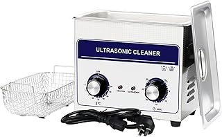 NICHOY Ultrasonic Cleaner with Heater and Timer,Digital Sonic Cavitation Machine,Stainless Steel Jewelry Cleaner for Professional Tool Watch Glasses Cleaning(Color:A,Size:4.5L)