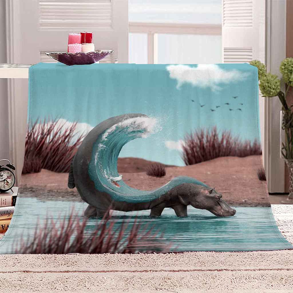 Couverture polaire douce d'impression 3D pour vos soirées d'hiver cosy