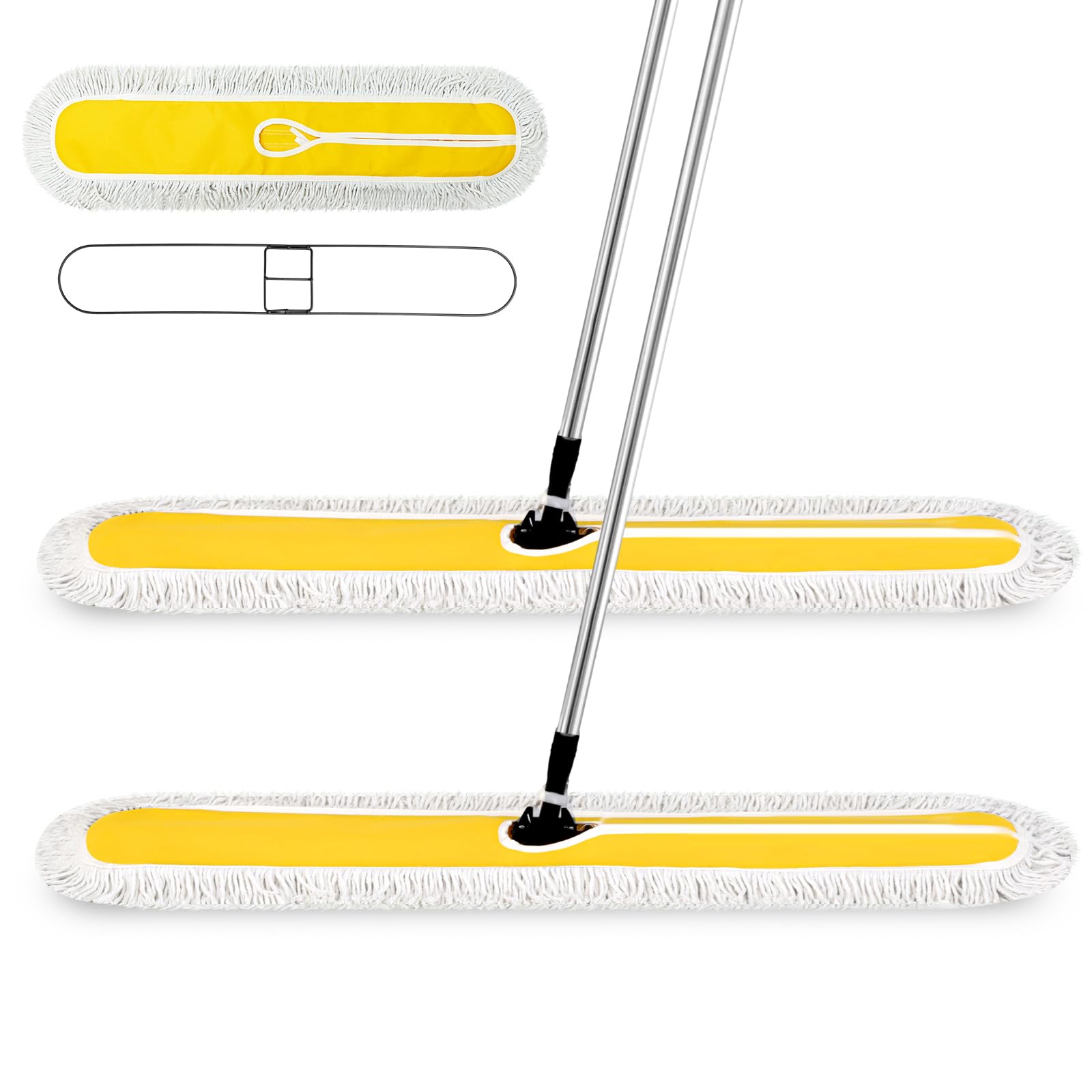 Suclain 2 Pack Dust Mop 43" 36" Commercial Dust Mop Floor Sweeper