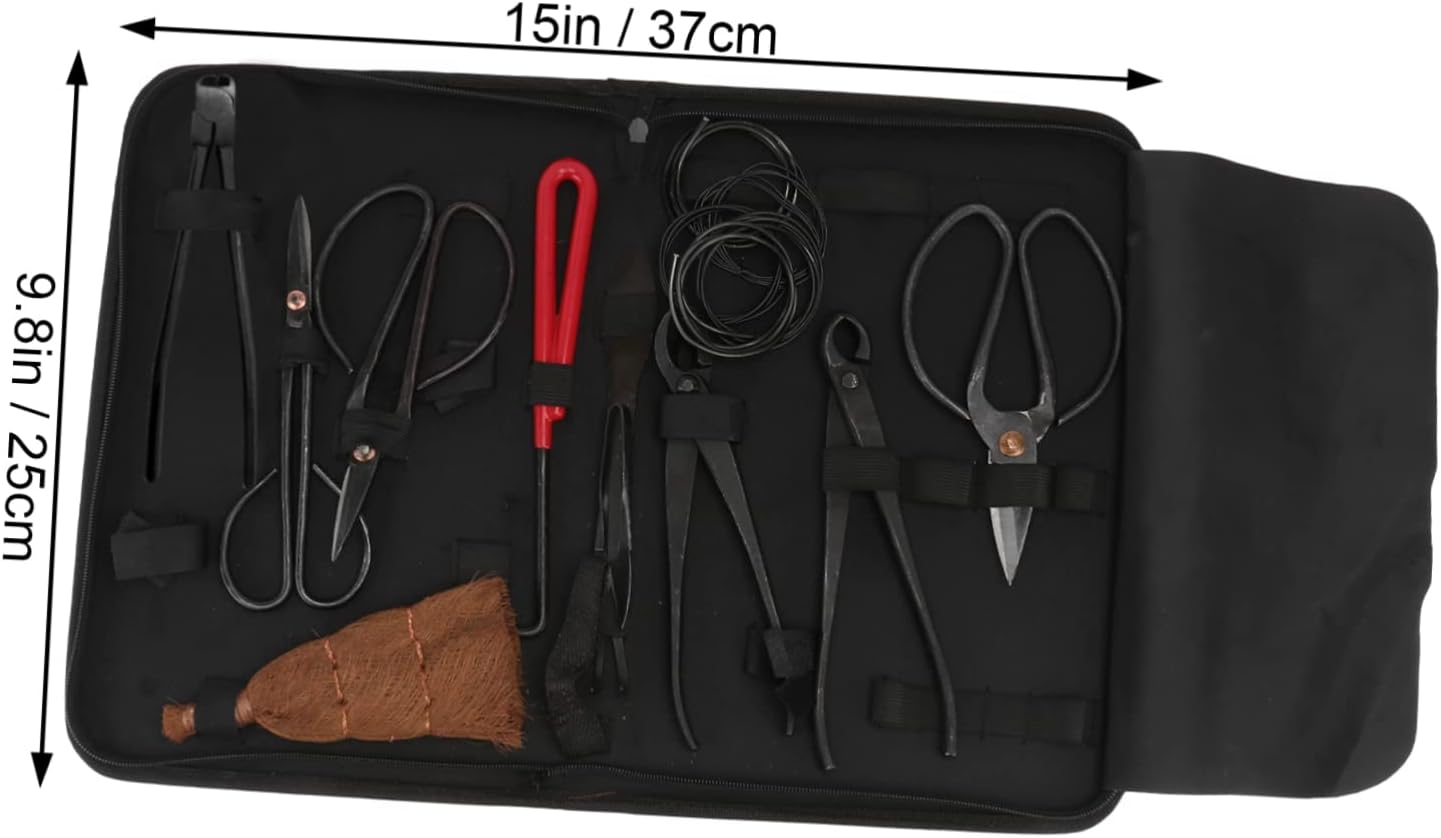 Durable Gardening Shears Tool Set for Pruning and Trimming Includes Essential Scissors for Bonsai and Plant Care Sharp and Efficient Hand Tools with Storage Bag