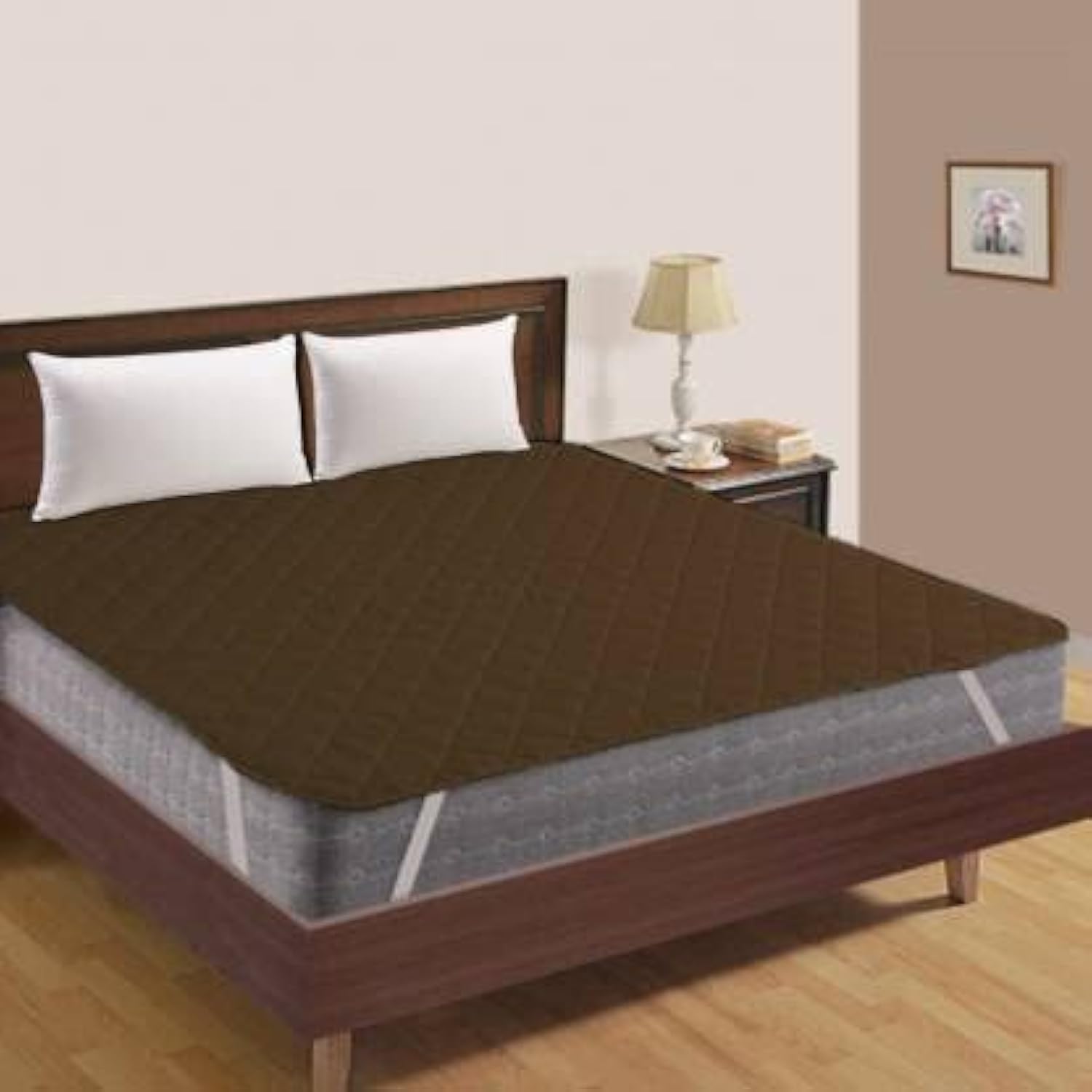 Premium Hotel Quality Queen Size 100% Waterproof Mattress Protector Smooth Fabric Fits Up 8-12 Inch Mattress Breathable Noiseless Cover and Washable (Brown, 60x72 Inch)-image-33