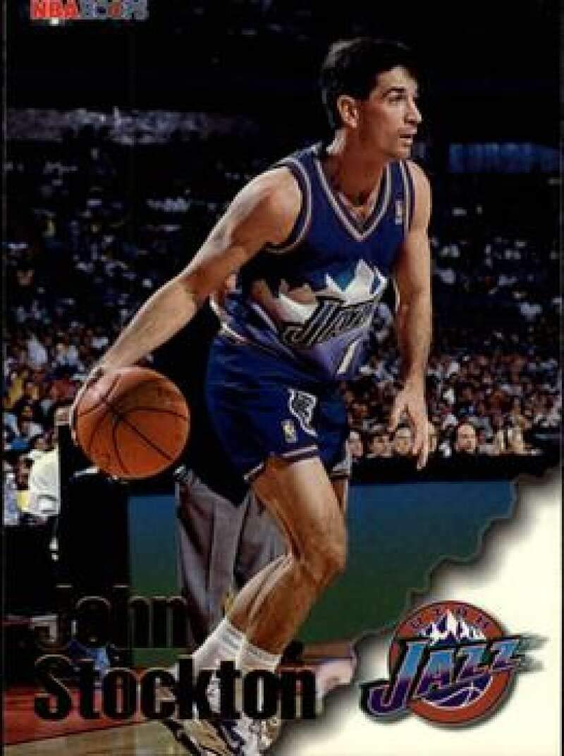 Amazon.com: 1996-97 NBA Hoops Series 2#245 John Stockton Utah Jazz