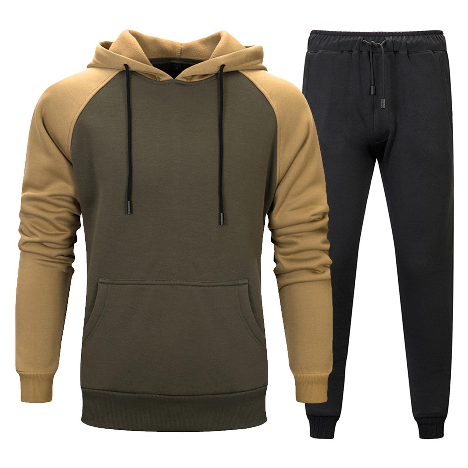 Ensemble Costume Homme avec Sweat à Capuche et Pantalon Chino
