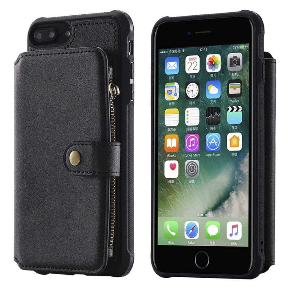 Porte-cartes de luxe antichoc et portefeuille pour iPhone 7 8 Plus - 6