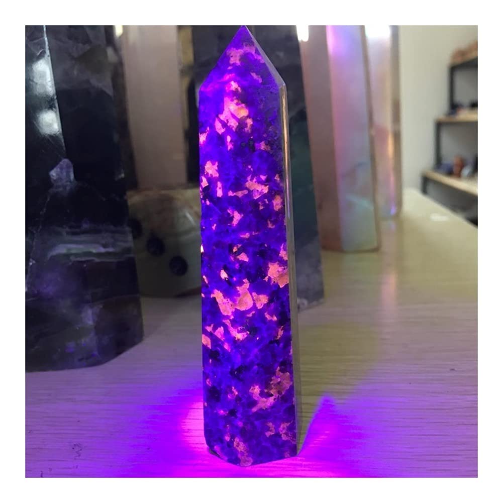 Heilkristall, natürlicher Flammenstein, einzelne Spitze Säule, Raumdekoration, Heimdekoration, Aquarium-Dekoration Voller Textur