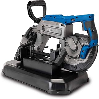 Scheppach MBS1200XT Metal Band Saw - 1100W - Cutting Height 127mm - Variable Speed 0.7-2.4m/s - Tilt Head - LED and Second Blade