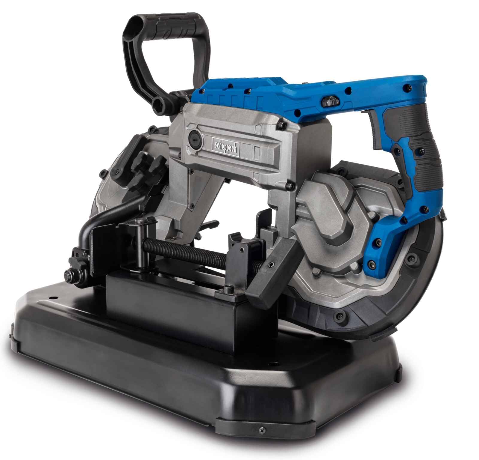 Scheppach Scie à ruban à métaux MBS1200XT 1100 W Hauteur de coupe 127 mm Vitesse variable