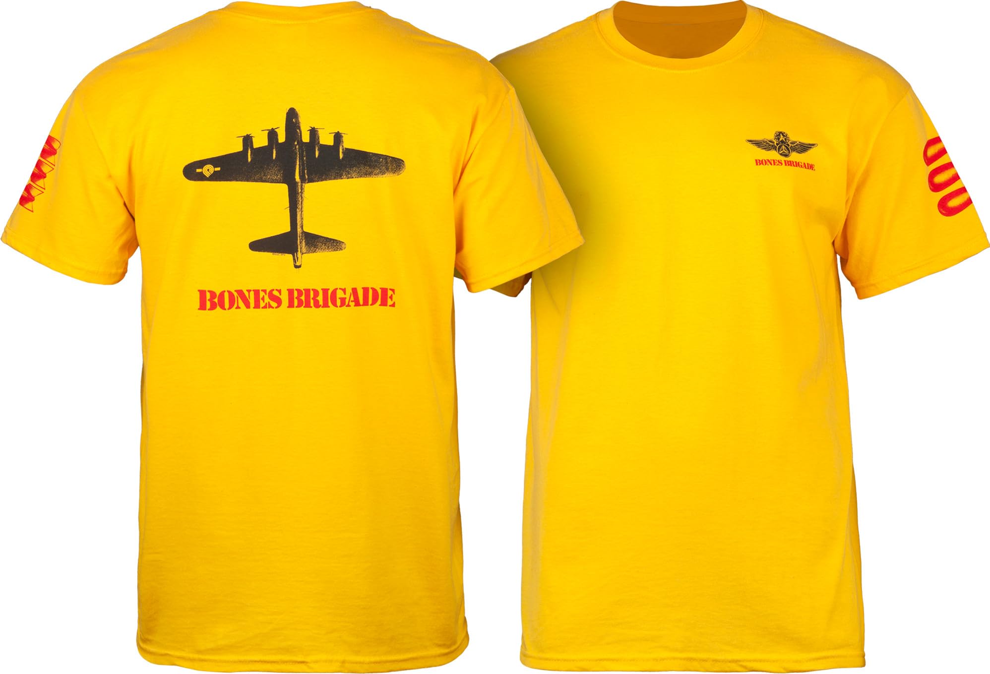Powell-Peralta Brigade Bomber T-Shirt - Gold, Gold, Large