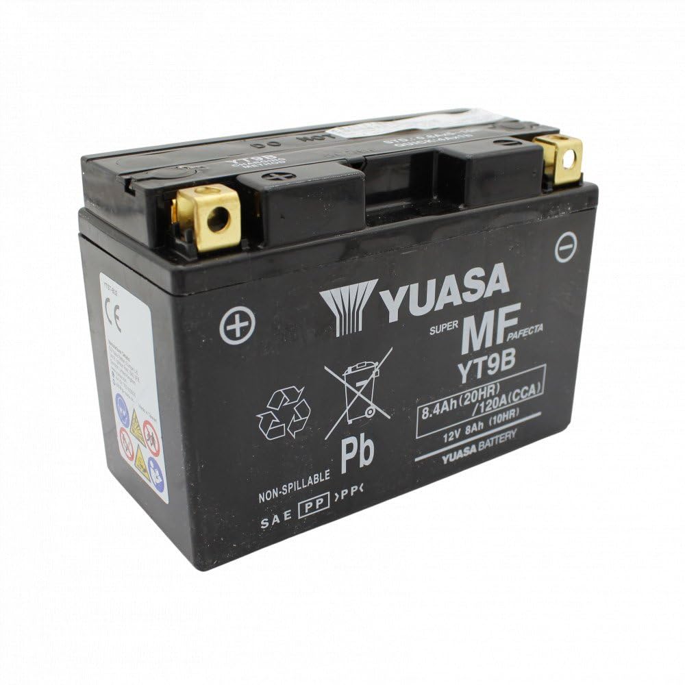 Yuasa Batterie di ricambio AGM SLA Moto YT9B-BS