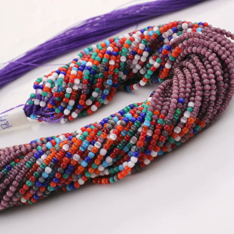 Venta al por mayor, 50 hebras/lote de cuentas redondas de cristal de ojo de gato de 2 mm, cuentas sueltas de vidrio verde para hacer joyas, pulseras y collares, 11, color morado claro, 2 mm de alto