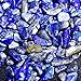 Natural Lapis Lazuli Tumbled Chips Crushed Crystal Stone, 7-9mm Polished Healing Crystal Chips Healing Reiki Crystal Jewelry Making Home Decoration