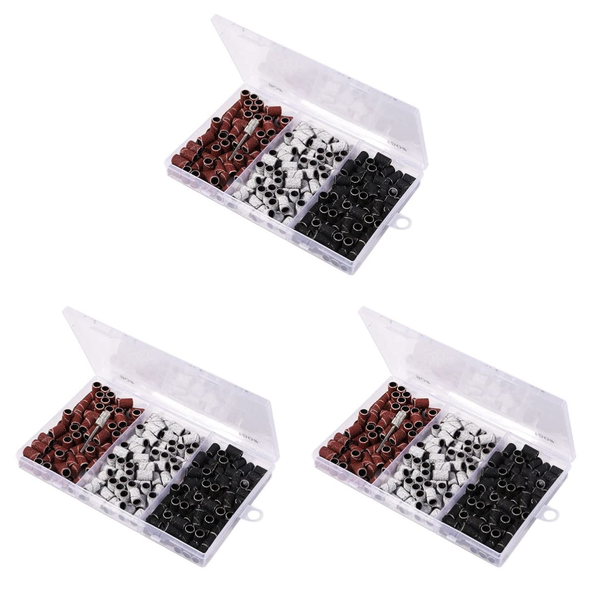FRCOLOR Strumento Di Manicure Per Unghie Testine Abrasive Colorate Per Levigatura e Lucidatura Per Saloni e Uso Personale Di Accessori Per Manicure e Pedicure