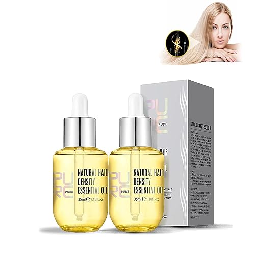 Purc - Aceite esencial para el crecimiento del cabello, aceite esencial de densidad natural del cabello, aceite de esencia de crecimiento del