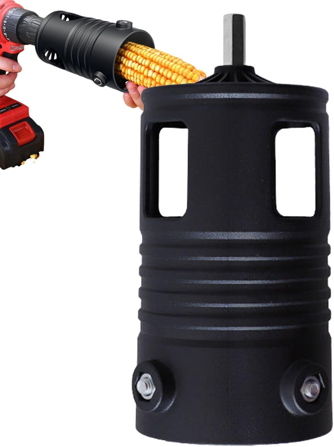 Corn Peeling Tool - Electric Drill Bit Fitting - Automatic Corn Cob Peeler,for Parents Waiters Grandma Grandpa Mother Father Family Friends