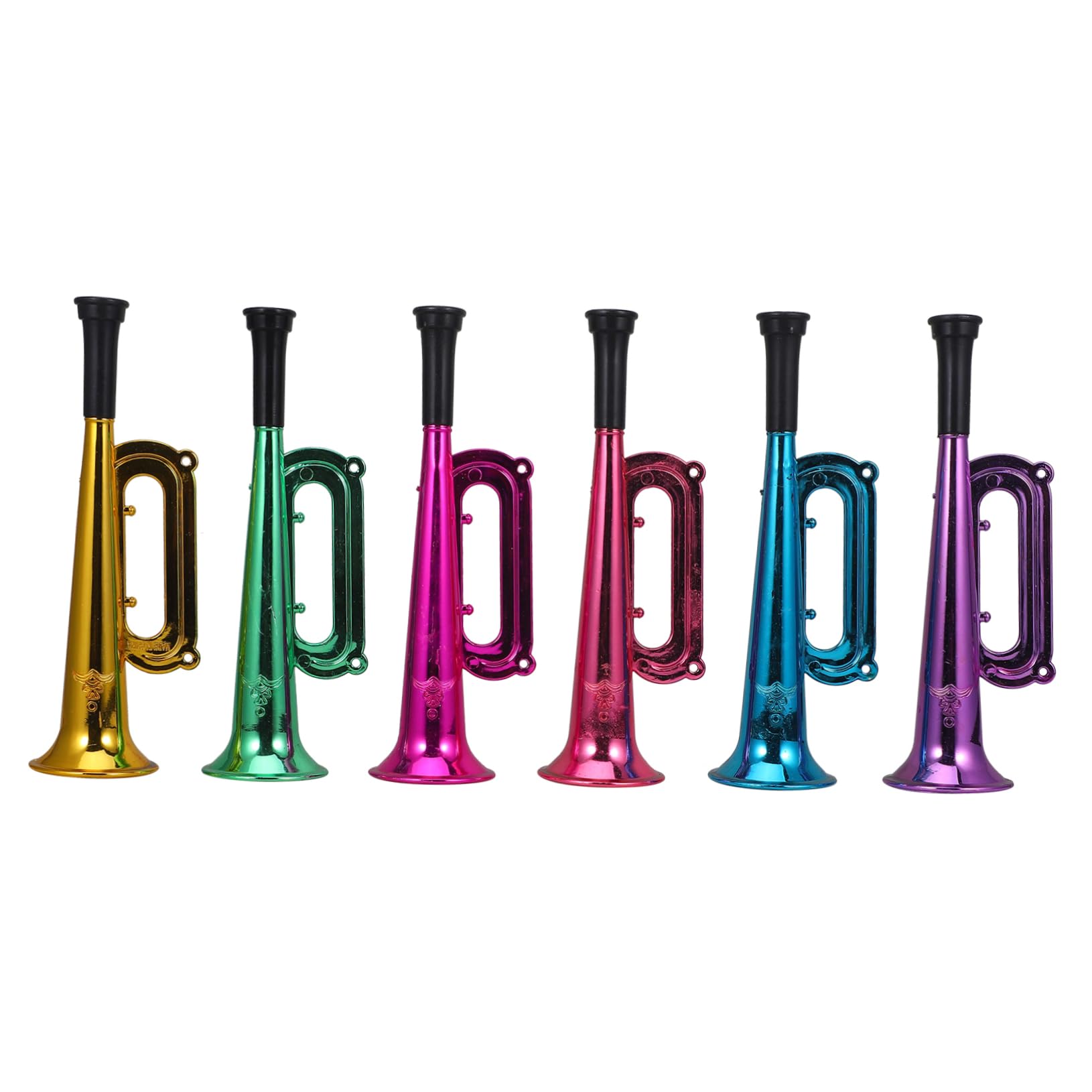 KESYOO 12Pcs Plastic Horn Noisemaker Cheerleading Trumpet Horns for Sporting Events Parties and Gatherings and Lightweight Cheer Accessories
