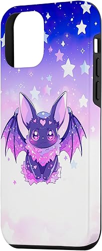Miniatura 2 de Funda para iPhone 12 mini Kawaii Pastel Goth Lindo y espeluznante Murciélago Ribcage