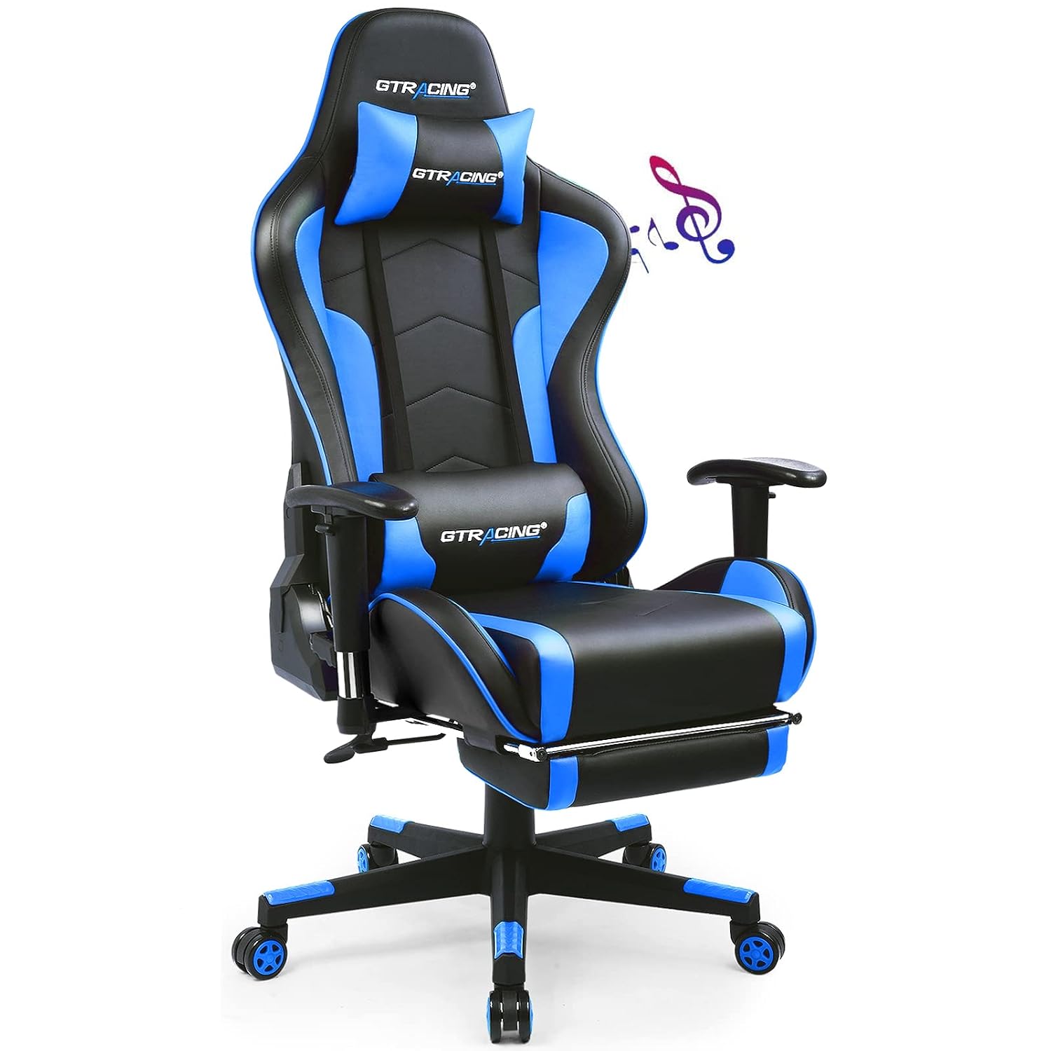 GTRACING Gaming Chair with Footrest and Bluetooth Speakers Music Video Game Chair Heavy Duty Ergonomic Computer Office Des... - Review, Price and Buying Guide