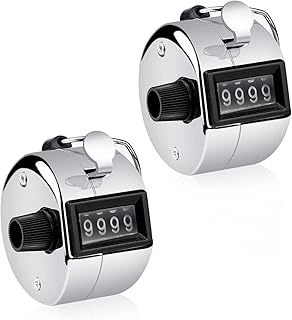 2PCS Set Portable 4 Digit Handheld Number Click Golf Counter Tally Recorder