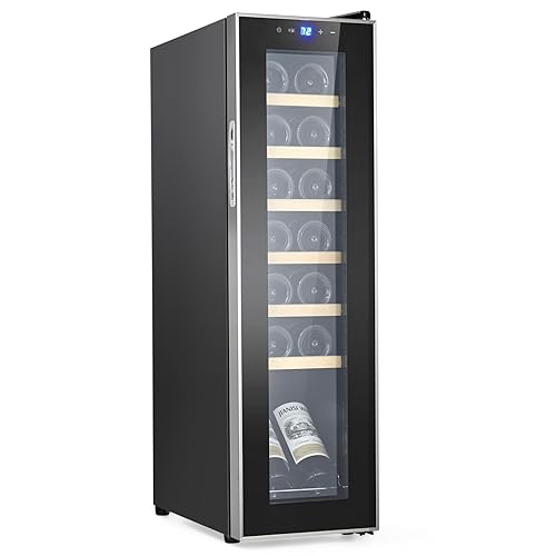14 Bottle Compressor Wine Cooler, Freestanding Beverage Refrigerator, Wine Cellar