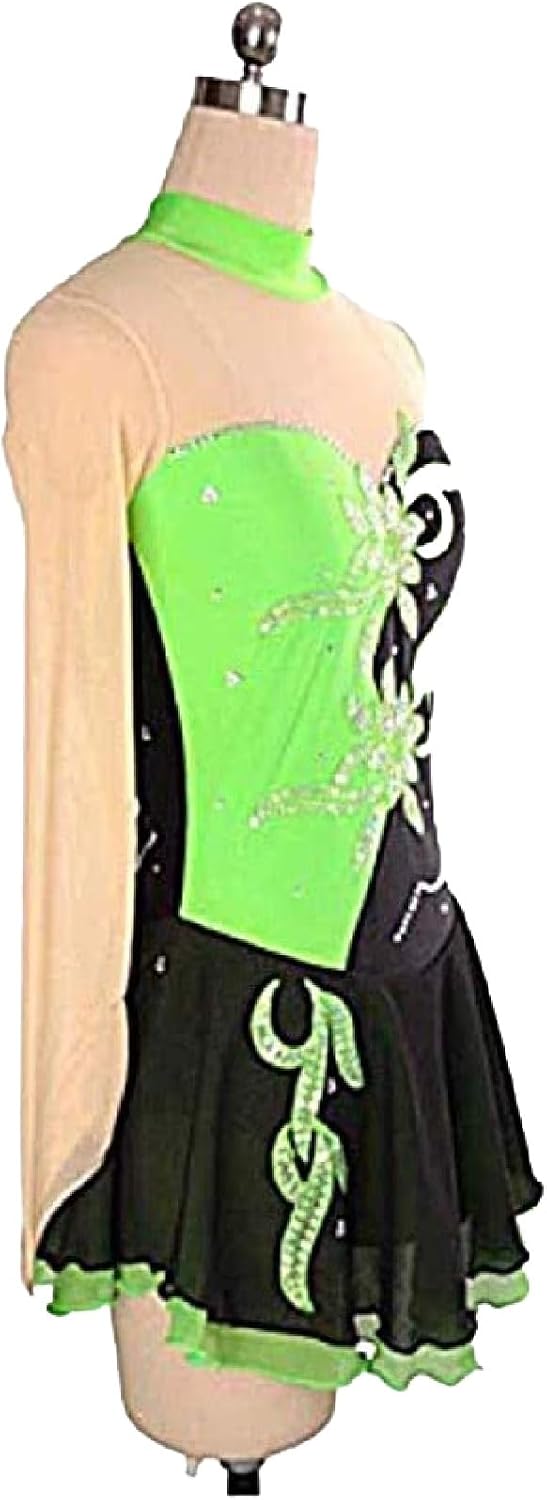 Girls' Roller Ice Figure Skating Dress Sport Clothing for Ballet Dance Training and Performance