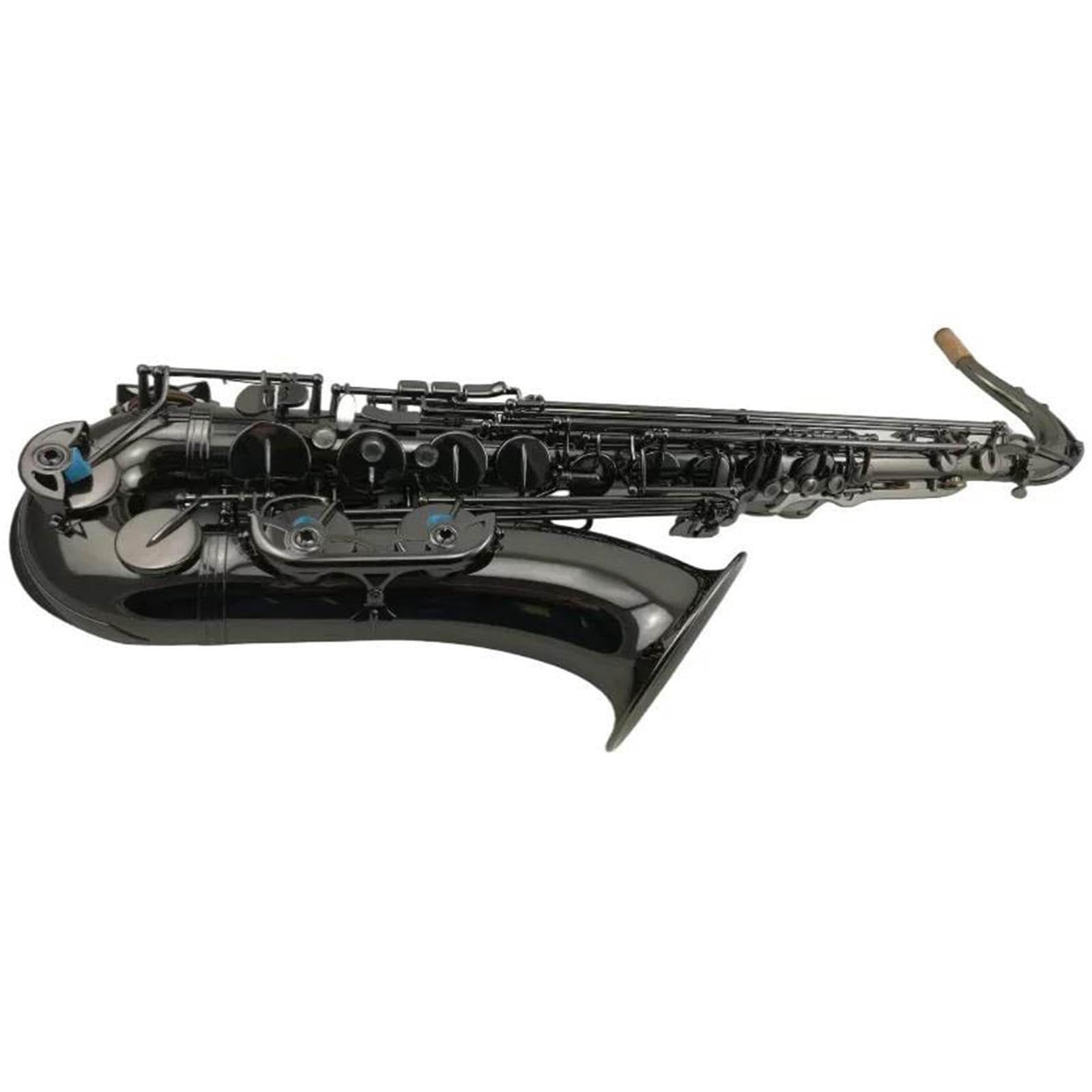 Saksofon Saksofon Tenorowy Bb W Całości Czarny Niklowany