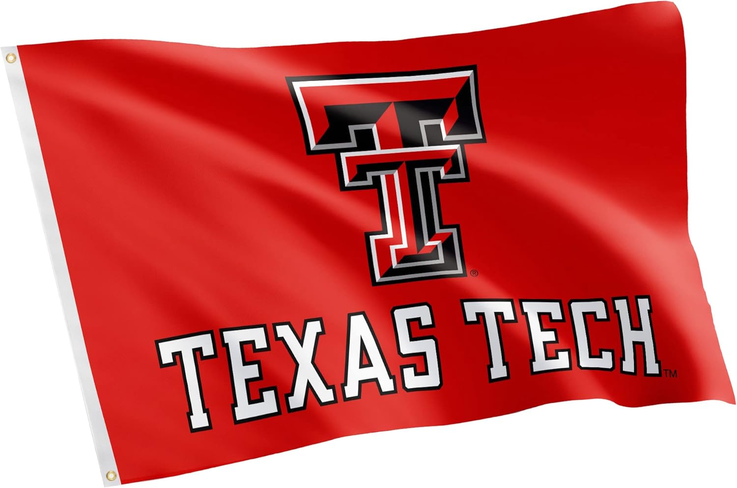 Desert Cactus Texas Tech University TTU Flag - 3 x 5 Feet Raiders Banner, Indoor/Outdoor Durable Fabric, 100% Polyester Design (Style 3)