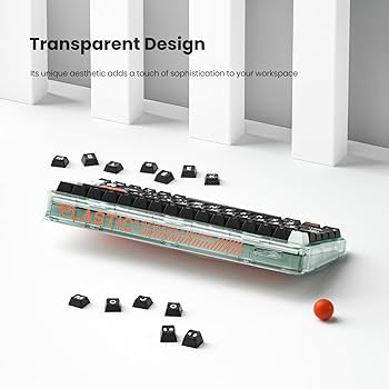 Amazon.com: MelGeek Mojo68 Plastic Advance Transparent Mechanical