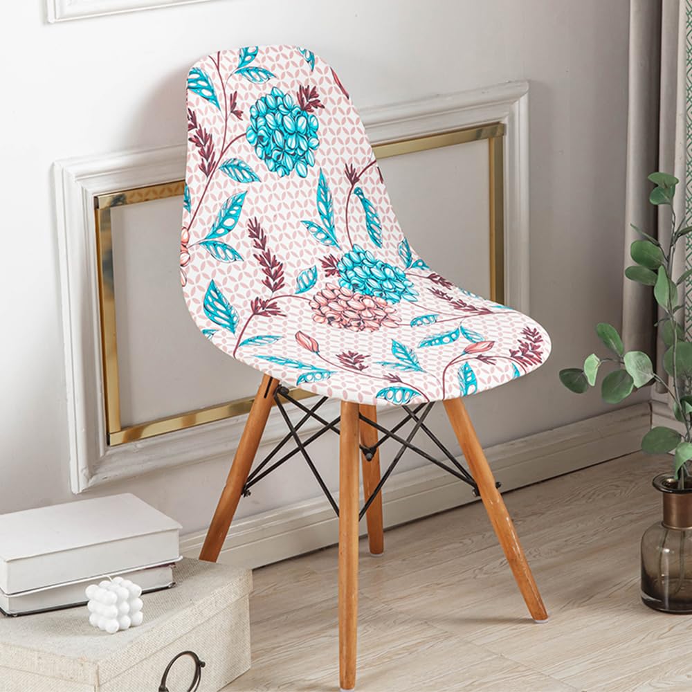 Coprisedie Scandinavi Elasticizzati 4 Pezzi - Motivo Ginkgo Biloba, Fodere Protettive Per Sedie - Foto 6