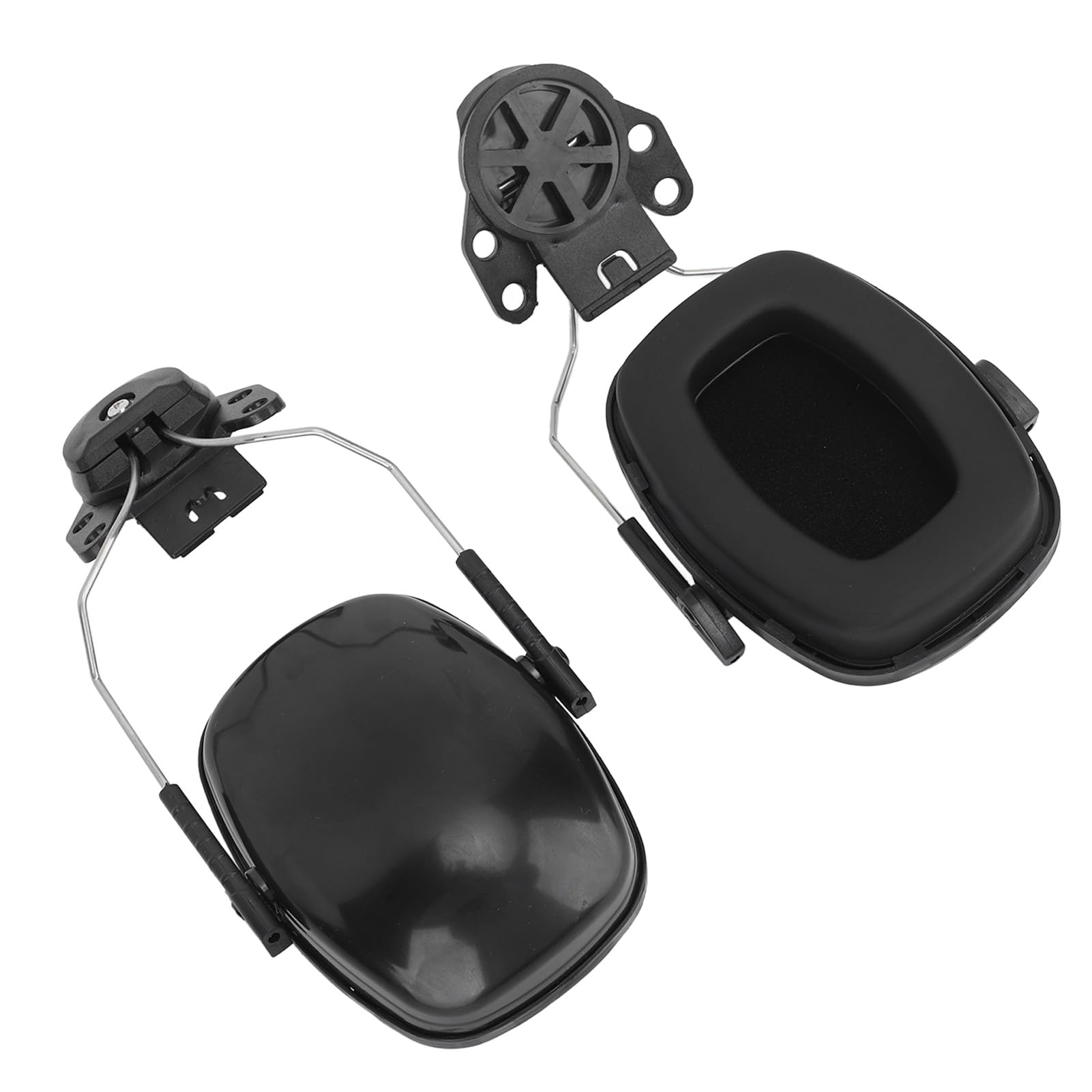 Tomantery Safety Helmet Attachable Ear Muff, 27db Noise Reduction Rating Ergonomic Headband ABS Shell Helmet Attachable Ear Muff for Construction