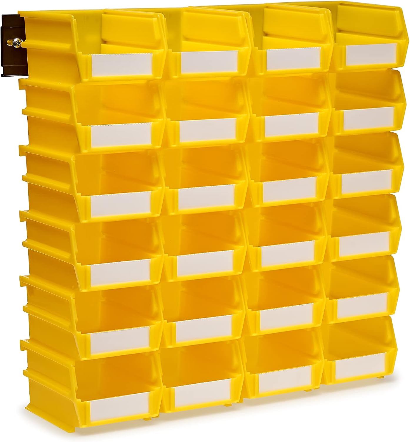 Discontinued Triton Products 3-210YWS LocBin Wall Storage Bins/Rails, Small, Yellow